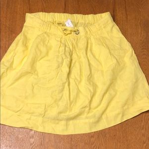 Yellow Linen Skirt